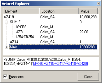 Arixcel Explorer screenshot