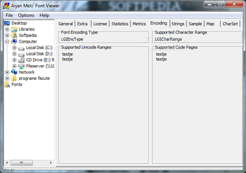 Arjan Mels' Font Viewer screenshot 4