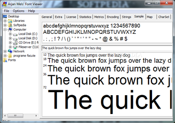 Arjan Mels' Font Viewer screenshot 5