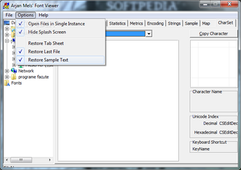 Arjan Mels' Font Viewer screenshot 7