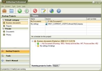 ArkBackup Professional screenshot 2