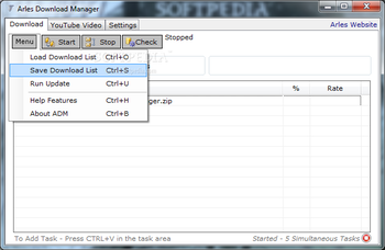 Arles Download Manager screenshot 2