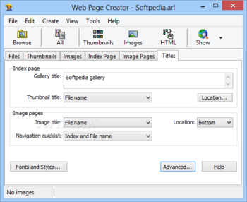 Arles Image Web Page Creator screenshot 13