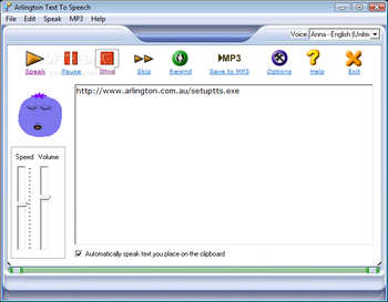 Arlington Text to Speech screenshot