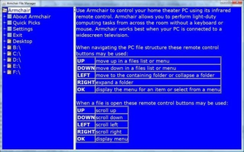 Armchair File Manager screenshot