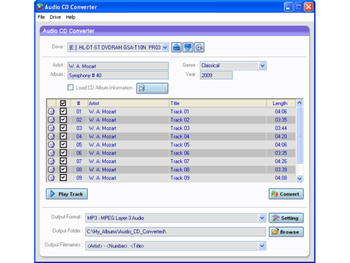 Armenian Audio CD Converter screenshot