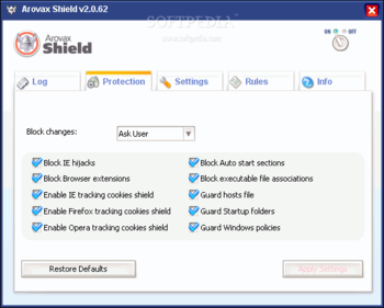 Arovax Shield screenshot