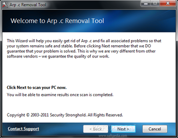 Arp .c Removal Tool screenshot