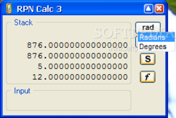 aRPNCalc screenshot 2