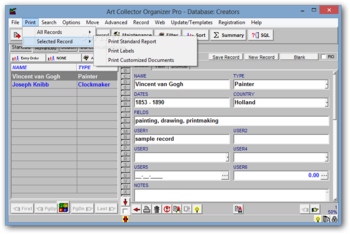 Art Collector Organizer Pro screenshot 3