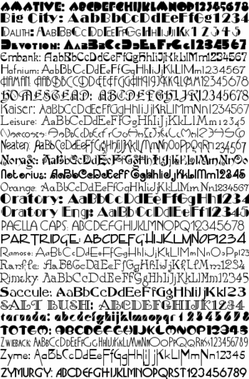 Art Deco Fonts screenshot 2