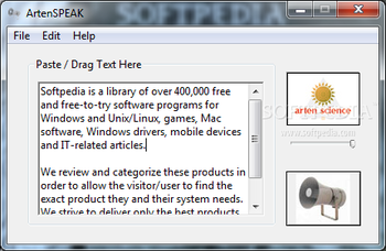 ArtenSPEAK screenshot