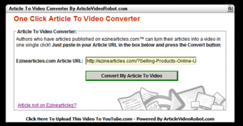 Article to Video Converter screenshot