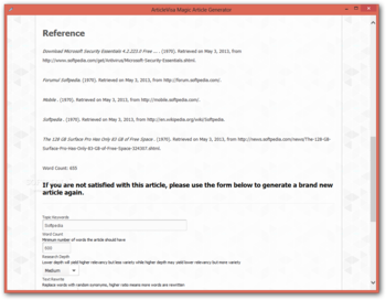 ArticleVisa Magic Article Generator screenshot 3