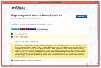 ArticleVisa Magic Assignment Writer screenshot 2