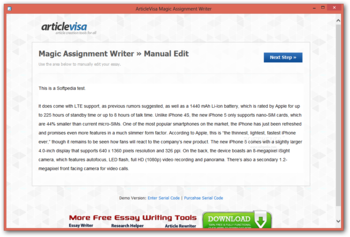 ArticleVisa Magic Assignment Writer screenshot 5