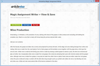 ArticleVisa Magic Assignment Writer screenshot 6