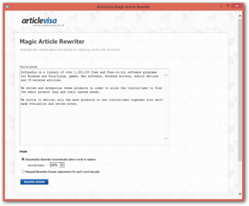 ArticleVisa ProWriter screenshot 3