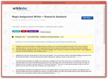 ArticleVisa ProWriter screenshot 5