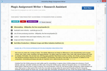 ArticleVisa ProWriter screenshot