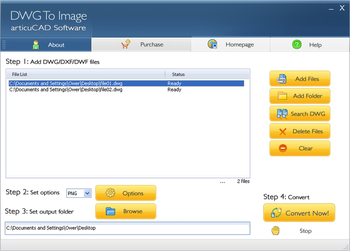 articuCAD DWG DXF to Image Converter screenshot