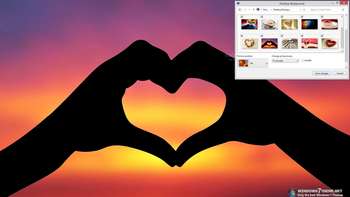 Artistic Heart Windows 7 Theme screenshot