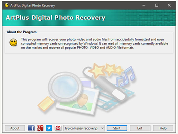 ArtPlus Digital Photo Recovery screenshot