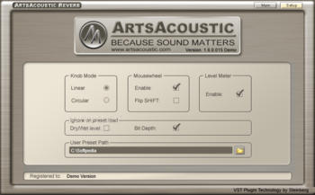 ArtsAcoustic Reverb screenshot 2