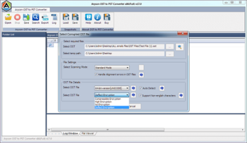 Aryson OST to PST Converter screenshot