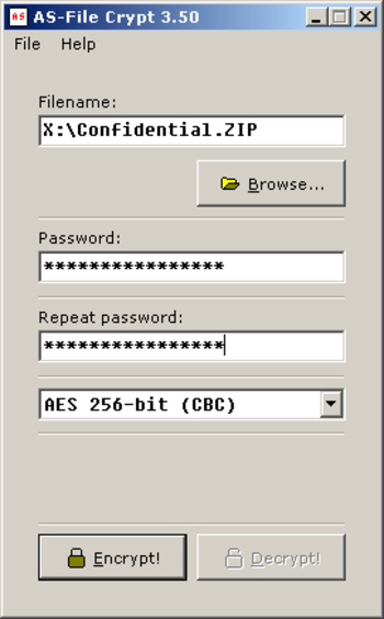 AS-File Crypt screenshot