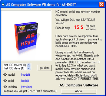 AS HDGET WIN32 DLL screenshot 2