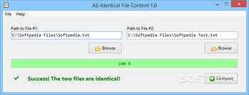 AS-Identical File Content screenshot