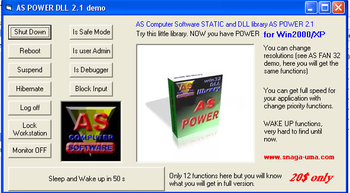 AS POWER WIN32 DLL screenshot 2