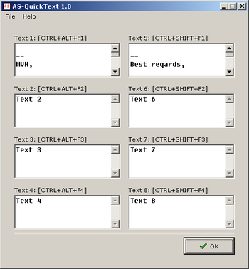 AS-QuickText screenshot