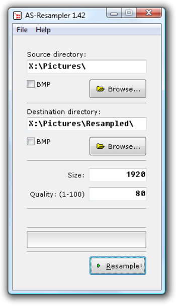 AS-Resampler screenshot