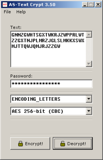 AS-Text Crypt screenshot