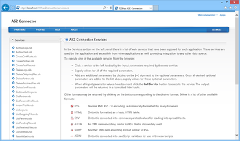 AS2 Connector screenshot 2