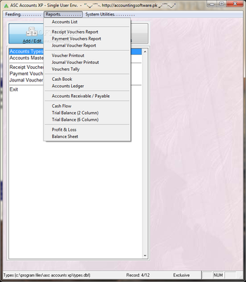 ASC Accounts XP screenshot 3