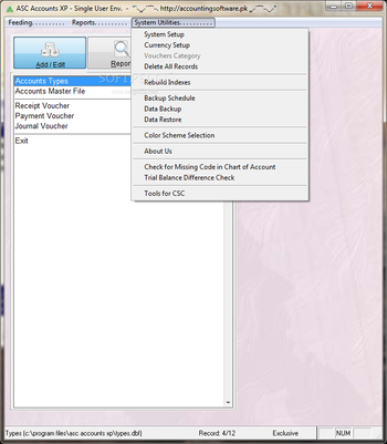 ASC Accounts XP screenshot 4