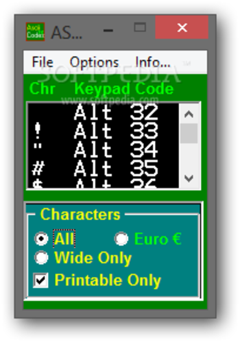 ASCII FindKey screenshot