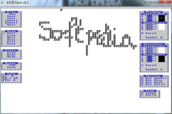 ASCII Paint screenshot