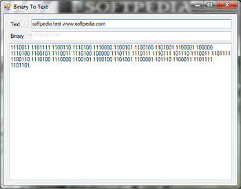 ASCII To Binary Converter screenshot