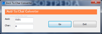 Ascii To Char Converter screenshot