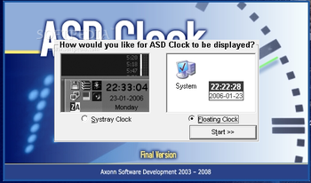 ASD Clock screenshot