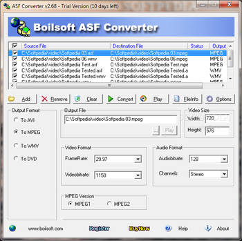 ASF Converter screenshot