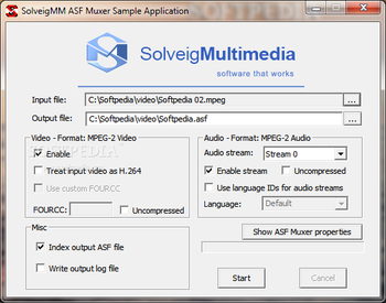 ASF Multiplexer screenshot