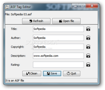 ASF Tag Editor screenshot
