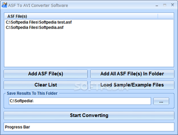 ASF To AVI Converter Software screenshot