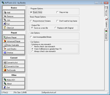 AsfTools screenshot 2