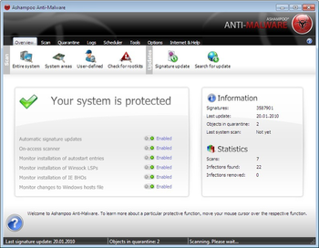 Ashampoo Anti-Malware screenshot 2